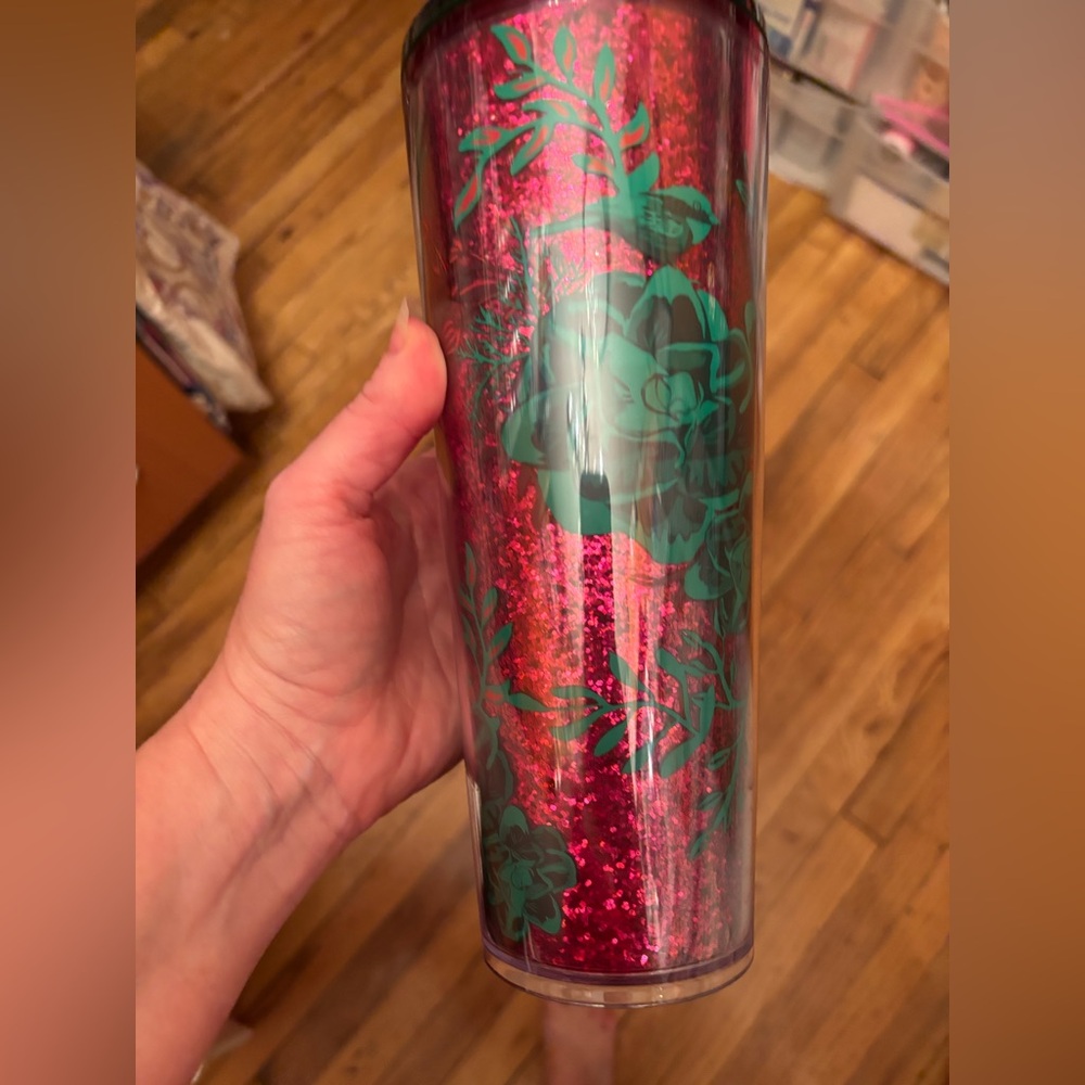 Starbucks pink glitter tumbler